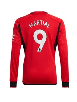 Manchester United Anthony Martial #9 Replika Hemmakläder 2023-24 Långärmad